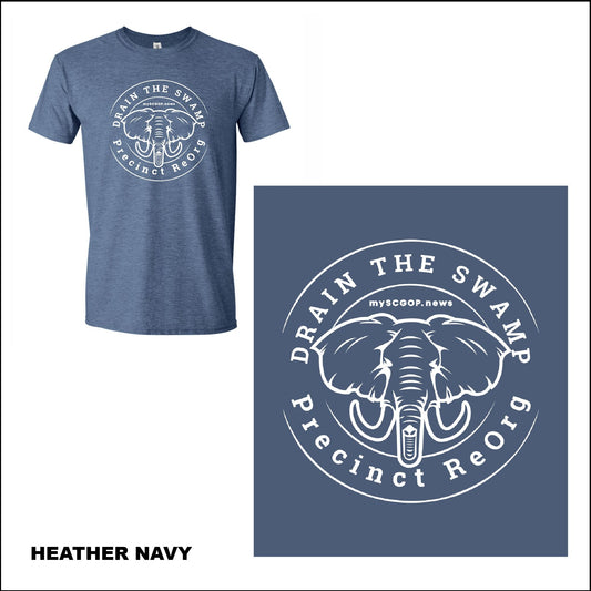 mySCGOP.news Drain The Swamp Precinct ReOrg Short Sleeve T-Shirt