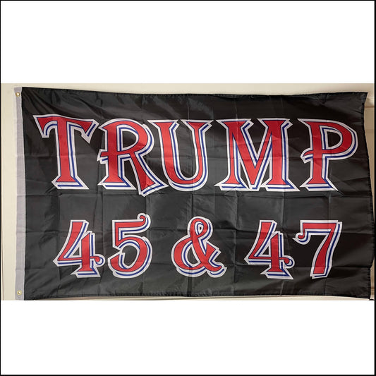 TRUMP 45 & 47 - 3'x5' Polyester Flag