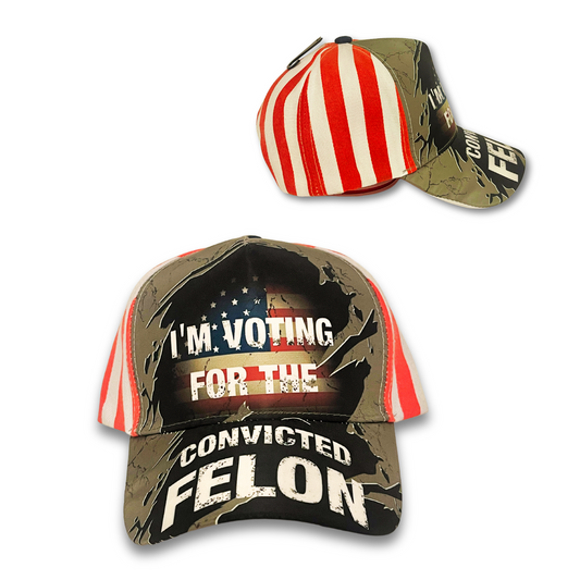 I'm Voting For The Convicted Felon - Gray