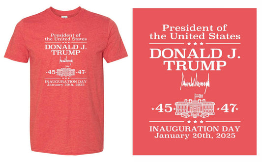 President Trump January 20th 2025 Inauguration Short Sleeve T-Shirt