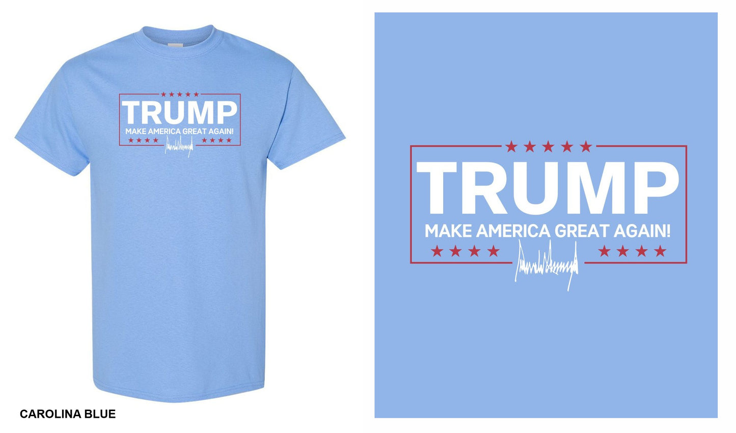 Trump MAGA Make America Great Again with Signature Short Sleeve T-Shirt