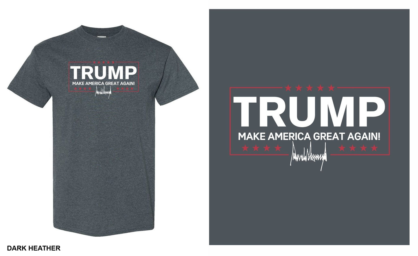 Trump MAGA Make America Great Again with Signature Short Sleeve T-Shirt