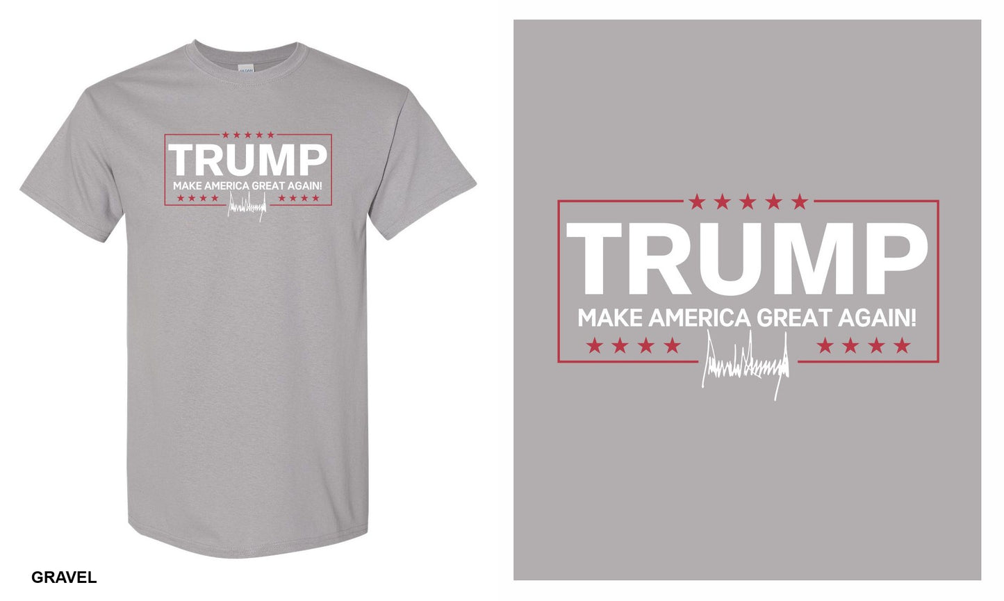 Trump MAGA Make America Great Again with Signature Short Sleeve T-Shirt