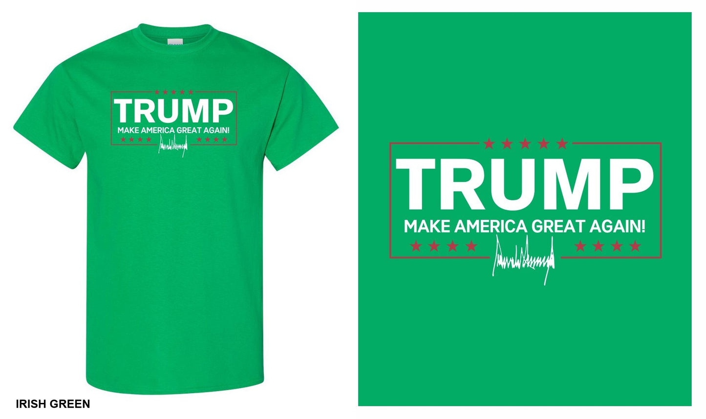 Trump MAGA Make America Great Again with Signature Short Sleeve T-Shirt