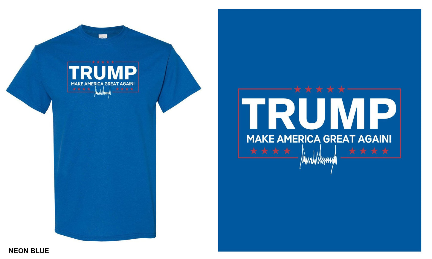 Trump MAGA Make America Great Again with Signature Short Sleeve T-Shirt